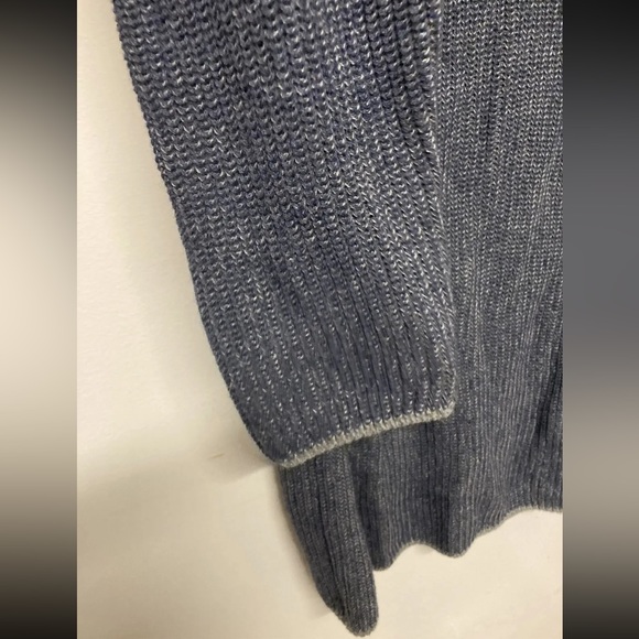 Flag & Anthem Mens 1/4 Zip Winter Sweater Pullover Medium Navy Blue Long Sleeve - Picture 10 of 15